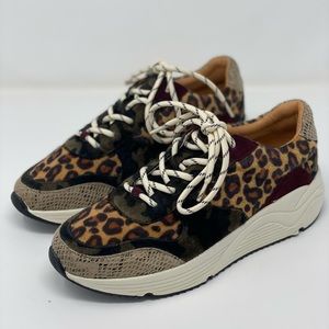WOMEN’S LEOPARD PRINT CHUNKY SNEAKERS – MIXED MATERIAL – BOUTIQUE